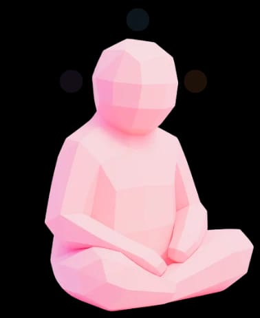 A soft floating illustration.